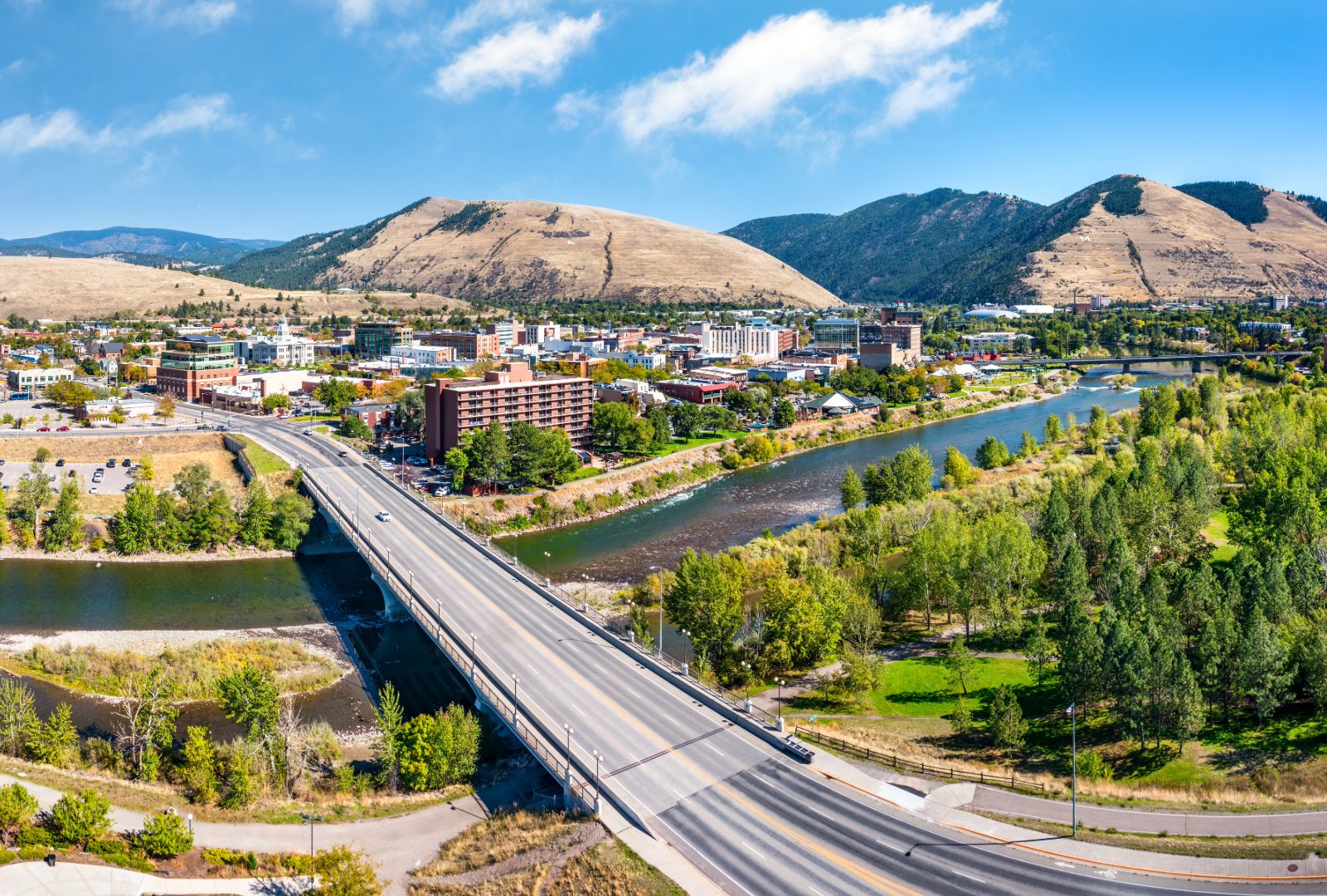 Drone view of Missoula, preparedness in buying